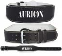 Aurion 4inch Waist Belt Genuine Leather Exercise Weight Lifting Belt For Gym...