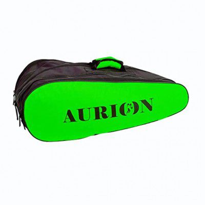 Aurion Badminton/Tennis/Squash Zipper Kit Bag | Equipment Bag for Racquets | Waterproof and Dustproof | with Space for Small Accessories | Unisex Design