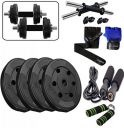 Aurion PVC Combo 777 (4 Kg - 26 Kg) Dumbbells Kits Dumbbell Set Combo...