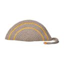 AURKA Handmade Jute Clutch Bag for Women (10x6 inch)|Eco-Friendly Semi-Circular Braided HandbaG...