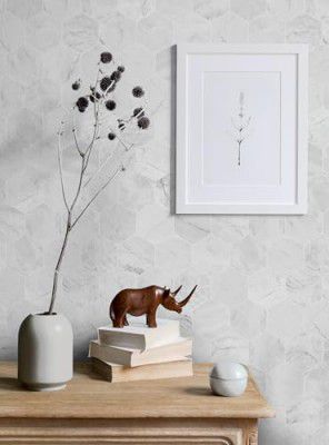 AURORA SHOPPE 200 X 45 CM Smokey Grey SELF Adhesive Wallpaper for All Home Walls Peel and Stick Vinyl Wallpaper - 9 SQFT Approx