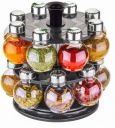AURUMWARE NEW 360 Degree Revolving Round Shape Transparent Spice Rack...