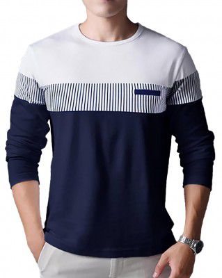 AUSK GESPO Mens Round Neck Printed TRegular Fit Shirt