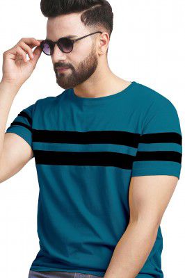 AUSK T-Shirt for Mens Double Stripes on Chest