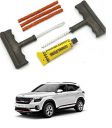 Auto Addict 6 Pieces Car and Bike Auto Tubeless Tire Tyre Puncture Repair Tool Kit Safety 3 Strip for KIA SELTOS...