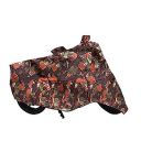 Auto Pearl 100% Water Proof Jungle Print Bike Body Cover with Mirror Pockets, Buckle Belt, Carry Bag Compatible with - Bajaj Avenger Street 220...