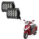 Auto Pearl 12 LED Bar Light Universal Bike Car Fog Light - Hi Power - SMD LED Bar Light for Off Roading Bikes Cars SUV ATV - Fitting for - Hero Destini 125 Set of 2 (48W)...
