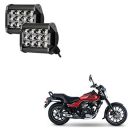 Auto Pearl 12 LED Bar Light Universal Bike Car Fog Light - Hi Power - SMD LED Bar Light for Off Roading Bikes Cars SUV ATV - Fitting for - Bajaj Avenger Street 160 Set of 2 (48W)...