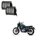 Auto Pearl 12 LED Bar Light Universal Bike Car Fog Light - Hi Power - SMD LED Bar Light for Off Roading Bikes Cars SUV ATV - Fitting for - Jawa Forty Two Set of 2 (48W)...