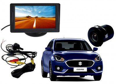 Auto Pearl 2-in-1 LCD Display Indicator Car Reverse Parking Camera with CCD LED Night Vision for Swift Dzire