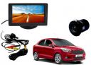 Auto Pearl 2-in-1 LCD Display Indicator Sound Alarm Car Reverse Parking Sensor Camera with CCD LED Night Vision for Figo Aspire...