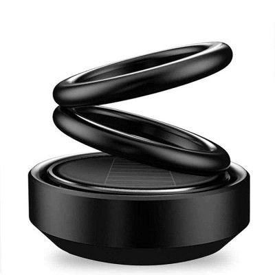 Auto Pearl-Air Freshener Double Loop Rotary Suspension Air Perfume/Cleaner Dashboard Air Freshener Solar Energy
