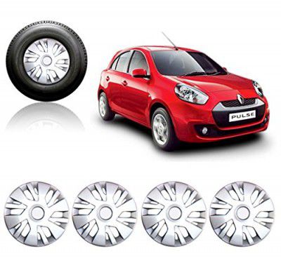 Auto Pearl - Car Full Caps Silver 14inches Wheel Cover for - Pulse