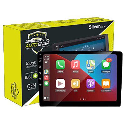 AUTO SNAP 9 Inch HD 1280 Android Display Double Din Stereo Player 13 Android Auto Wireless Car Play Gorilla Glass IPS Display Car Stereo 4GB RAM 32GB ROM