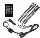 AutoBizarre 12 LED Multicolor Music Controlled Sound Activated for Car Interior Atmosphere Light...