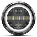 Autofy 6 MONTHS WARRANTY 7 Inch Headlight For Royal Enfield Classic Electra Standard Himalayan Bike Motorcycle Mahindra Thar Jeep - 40W Single Unit...