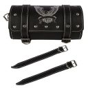 Autofy Silver Eagle/Hawk Print Universal Side Bag/Saddle/Travel Bag/Carrier for All Bikes (Black) (BABAG0001)...