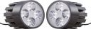 Autofy VKAMLIGHT0086 Universal Round Machine Gun 4 LED Handle Bar Fog Auxiliary Light (White Light, 12W) - Set of 2...