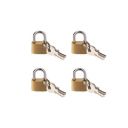 Automatic Mini Locks with Keys for Luggage, Backpacks, Bulk Tiny Padlocks for Jewelry Box,Set Of 4...