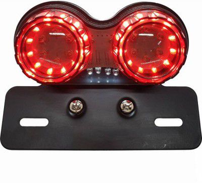 AutoPowerz Universal LED Motorcycle Tail Lamp Turn Signal Light Dual Trailer Lights Brake Number Plate Holder Lights Indicator Light Motorbike LED (12 V, 12 W)  (Universal For Bike, Pack of 1)
