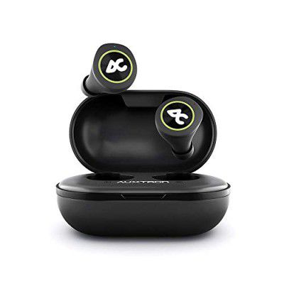 Auxtron AirBolt 505 True Wireless (TWS) Earbuds - Bluetooth 5.0, Full Touch Earphones (Green +
