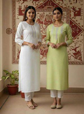Auzaai Collection Women Patchwork Kurta (Multicolor)