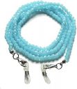 AV Fashion India - Semi Precious Crystal Round Beaded Spectacle Chain Lanyard String for Eyewear Frames, Specs, Reading Glasses, Sunglasses, 74 CM Goggles and Eyeglasses, Face Mask Color- Sky Blue...