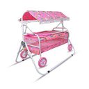 AVANI METROBUZZ Baby Folding Cradle Swings Jhula Palna Comfortable Sleep with Mosquito Net for 0-13 Months Infant & Toddlers Newborn Babies...