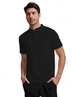 AVANOVA Men Navy Blue T-Shirt ll T-Shirt ll Plain T Shirt ll T-Shirt for Mens (Polo 98)
