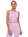 AVANOVA Women's & Girls' Solid Ribbed Round Neck Sleeveless Crop Tops for Women...