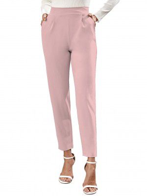 AVANOVA Women's Solid Slant Pocket Skinny Trousers (Pant 72)