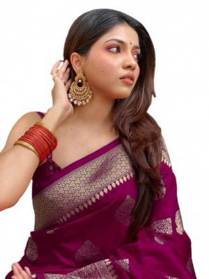 Avantika Fashion Women's Kanjivaram Soft Pure Silk Banarasi Sarees With Blouse Piece