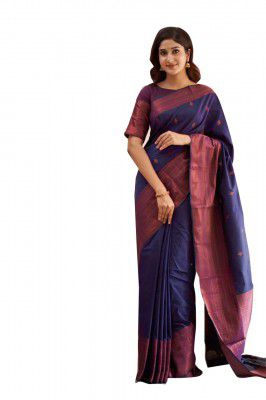 Avantika Fashion Women's Kanjivaram Soft Semi Silk Banarasi Sarees With Blouse Piece.