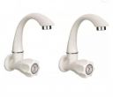 AVARON CHEM 2 POLO pvc , tap Kitchen Mixer for Wash Basins Sink Cock Bib Tap Faucet  (Wall Mount Installation Type)...