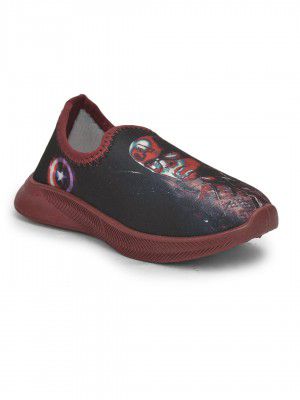 Avengers by Toothless Boys Casual Shoes Maroon Leather Sneaker (MAPBLS3725)