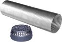 averX 6 Feet (6 Inch) Aluminium Chimney Duct Pipe with Cowl Cover Hose Pipe  (182 cm)...