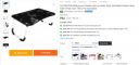 AVI CREATION Multipurpose Foldable with Cup Holder, Study , Bed Metal Portable Laptop Table  (Finish Color - Black, Pre Assembled)...