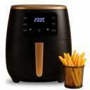 AviQ Air Fryer AF04, 1400W, 4.5 Litre (Black & Gold)...