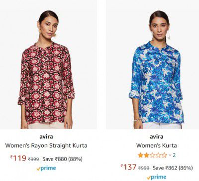 avira Straight Kurta Upto 88% Off