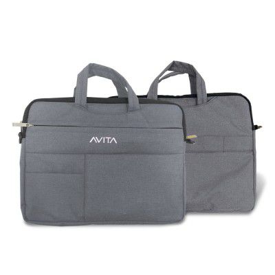 AVITA laptop bag/Compatible for all laptops up to 14 inch | Laptop sleeve | Splash-proof laptop case | highly durable laptop bag cum sleeve case | 3-in-1 Laptop Sleeve |Light Grey, (NT15A1INSB3N1-LG)