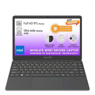 AVITA PURA S101 CELERON AE14A1INC554-BKP Laptop (8GB RAM + 256GB SSD)