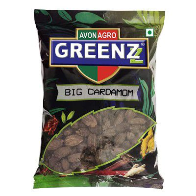 Avon Agro Greenzz Black Cardamom (Badi Elaichi ) / Big Cardamom / Kali Elaichi 500gm
