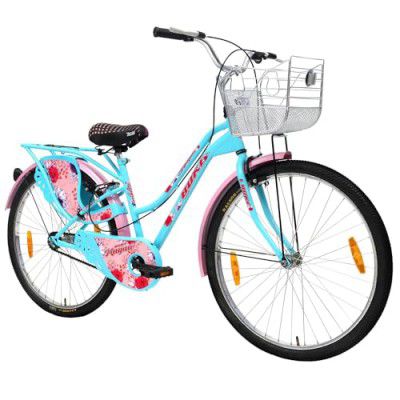 Avon Buke Magna 26T Lady Bicycles for Womens | Frame Size: 16 Inches | Wheel Size: 26 Inches (Light Blue)
