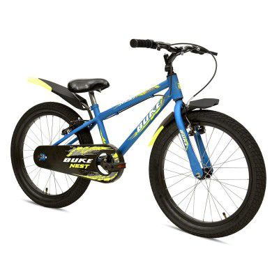 Avon Buke Nest 20T BMX Bicycles for Boys, Bicycle Bike BMX High-Tensile Steel|Rigid Fork|V Brake|Steel Rim, 11 Inches Frame Size (Blue Matt Gloss Finish)