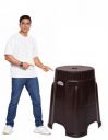 AVRO FURNITURE Ludo Sitting Stool | Bearing Capacity Up to 120 Kg | Single Stool...