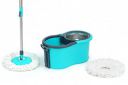 AVZEEGO Spin Mop Prime with Big Wheels,2 Microfiber Refills,Multi Color (Blue)...
