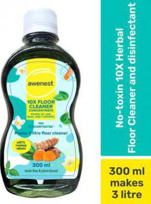 awenest 10X Natural, Herbal Floor Cleaner | 3 L Kit, Plant-based White Jasmine  (3 L)