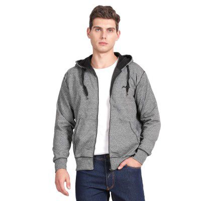 AWG ALL WEATHER GEAR Hoodie for Winter, Men's Stylish Warm Sweatshirt with Hood