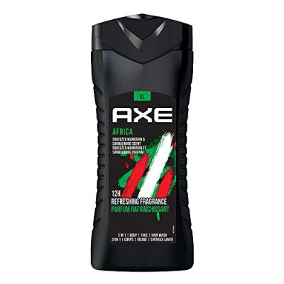 Axe Africa 3 In 1 Body, Face & Hair Wash for Men, 400ml