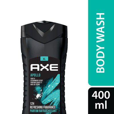 Axe Apollo 3 In 1 Body, Face & Hair Wash for Men, Long-Lasting Refreshing Sage & Cedarwood Fragrance for Up To 12hrs